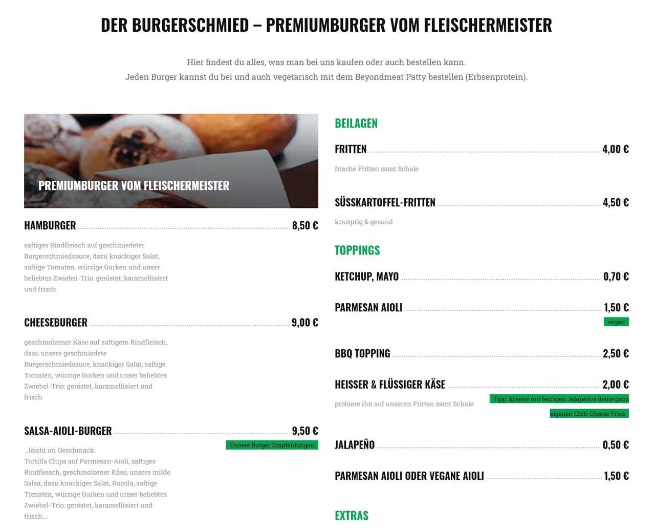 Burger Grill & Lieferservice mieten für  Herzberg (Harz), Rüdershausen, Gieboldehausen, Osterode (Harz), Hörden, Elbingerode, Hattorf (Harz) und Rhumspringe, Bad Lauterberg (Harz), Wollershausen